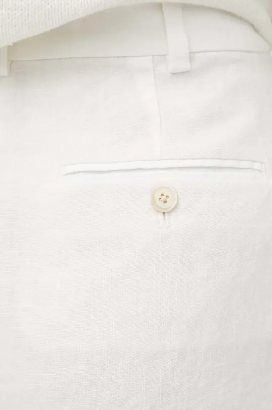bijela Lanene hlače Polo Ralph Lauren