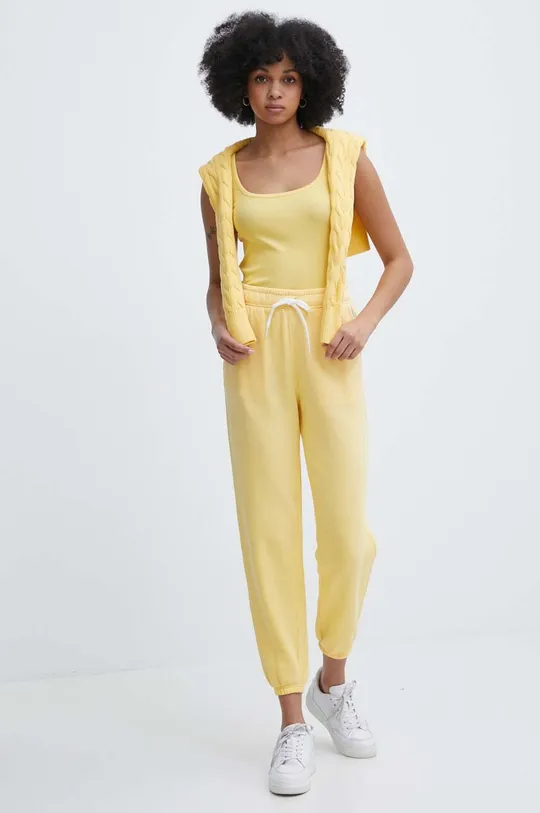 Bavlnené tepláky Polo Ralph Lauren žltá