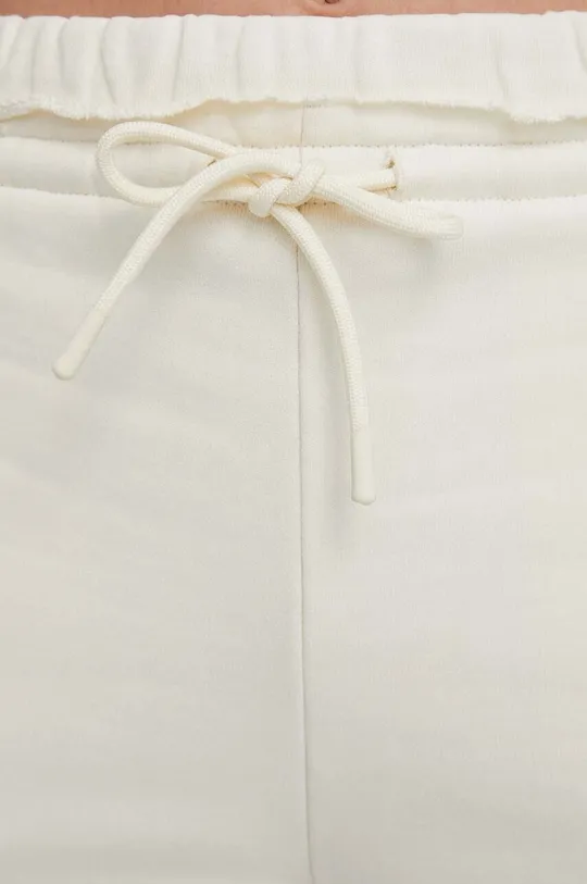 beżowy Sisley spodnie dresowe bawełniane