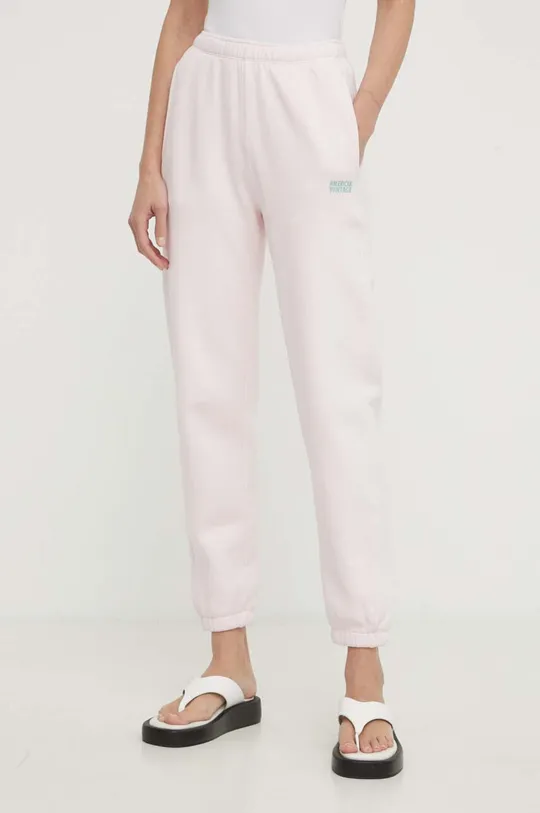 różowy American Vintage spodnie dresowe Damski
