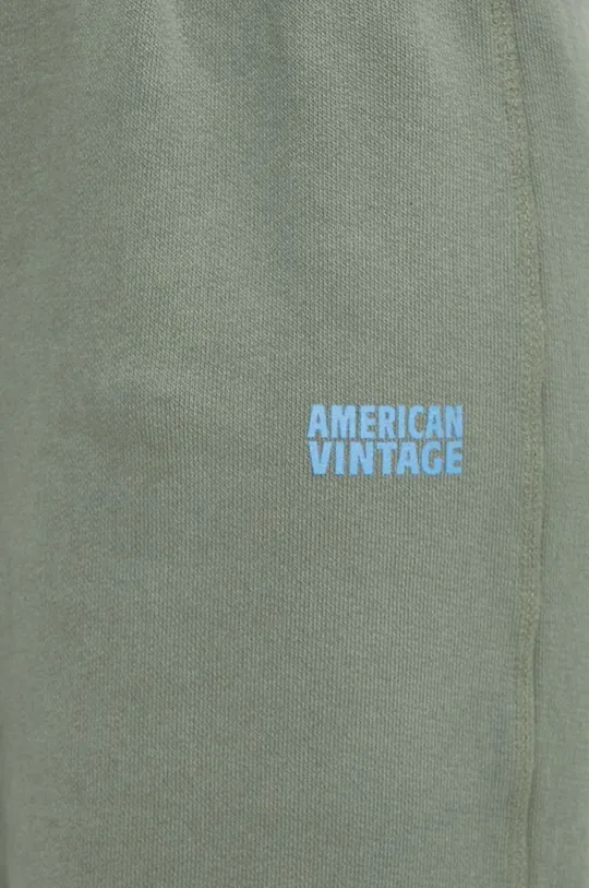 zielony American Vintage spodnie dresowe  JOGGING
