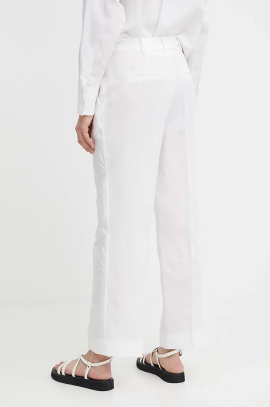 Calvin Klein pantaloni in lino misto 70% Lyocell, 30% Lino