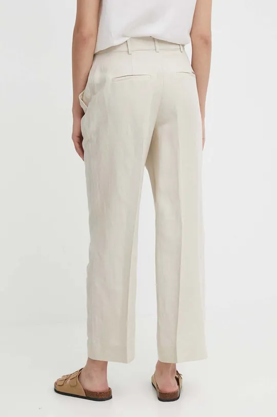 Calvin Klein spodnie z domieszką lnu 70 % Lyocell, 30 % Len