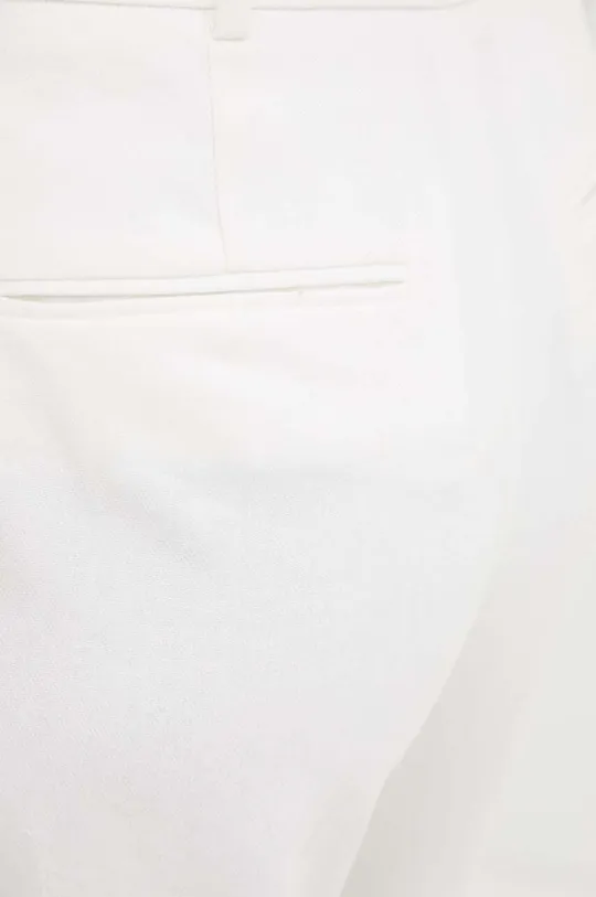 biały MICHAEL Michael Kors spodnie lniane