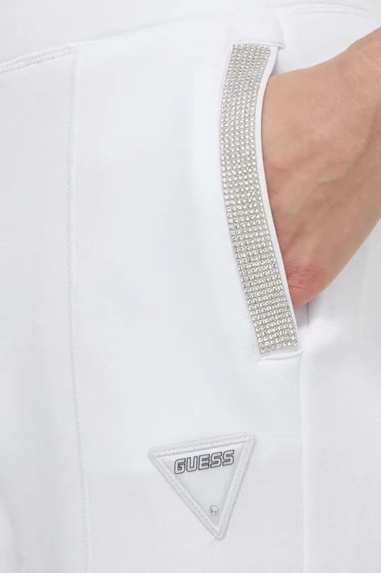 λευκό Παντελόνι φόρμας Guess KIARA