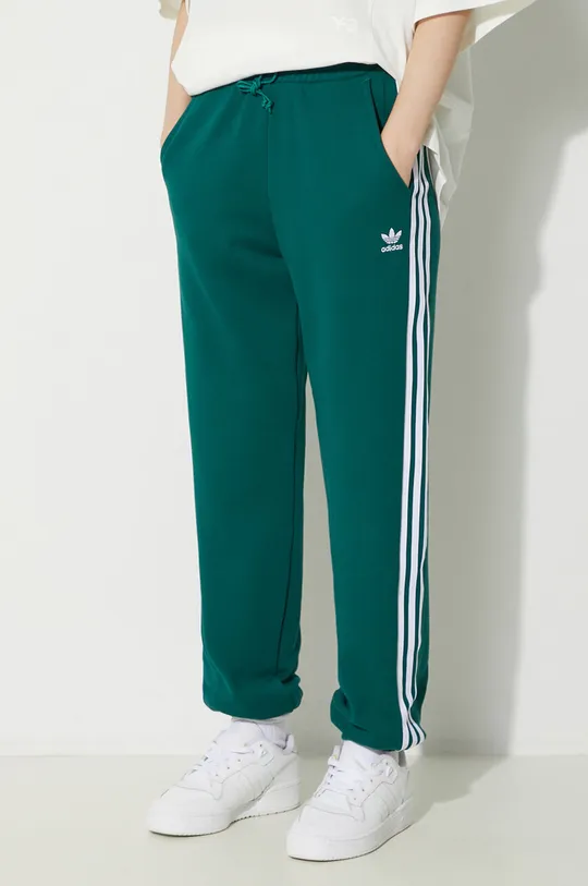 πράσινο Βαμβακερό παντελόνι adidas Originals Jogger Pants Γυναικεία