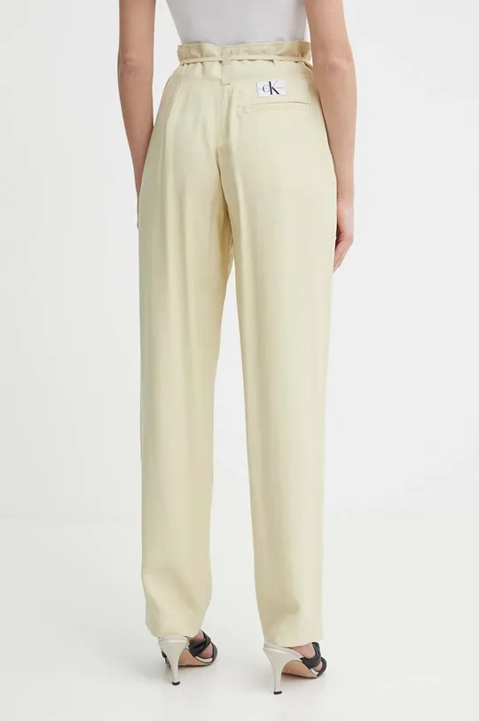 Nohavice Calvin Klein Jeans 93 % Viskóza, 7 % Polyester