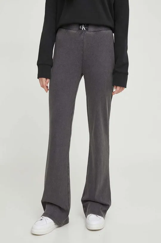 szary Calvin Klein Jeans spodnie Damski