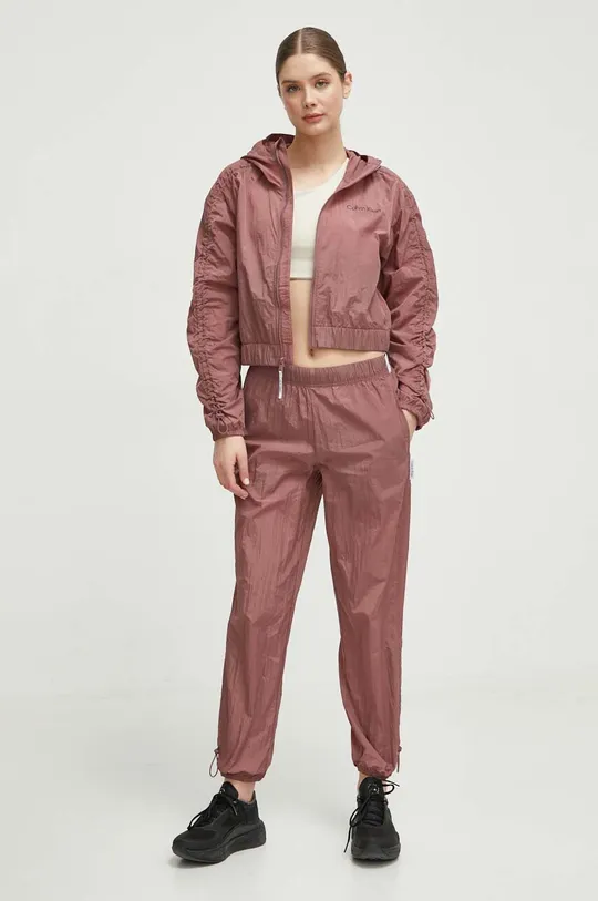 Παντελόνι προπόνησης Calvin Klein Performance ροζ