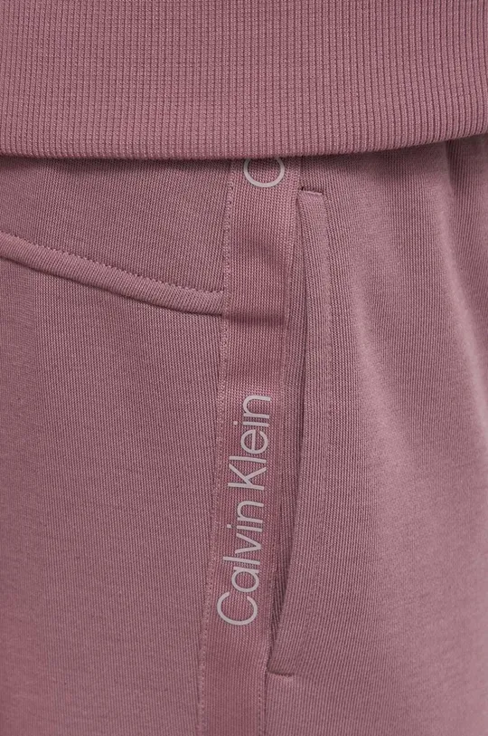 różowy Calvin Klein Performance spodnie dresowe