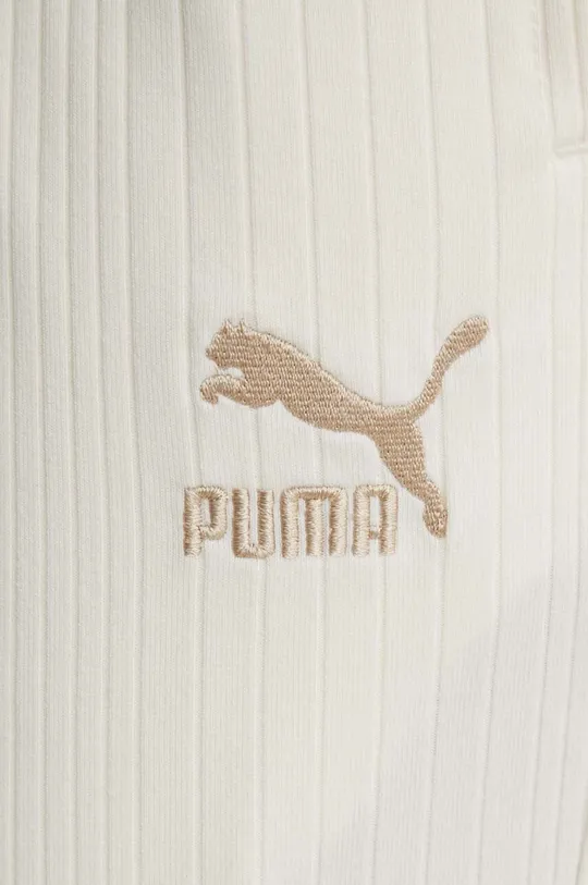 béžová Tepláky Puma CLASSICS Ribbed Relaxed Pants