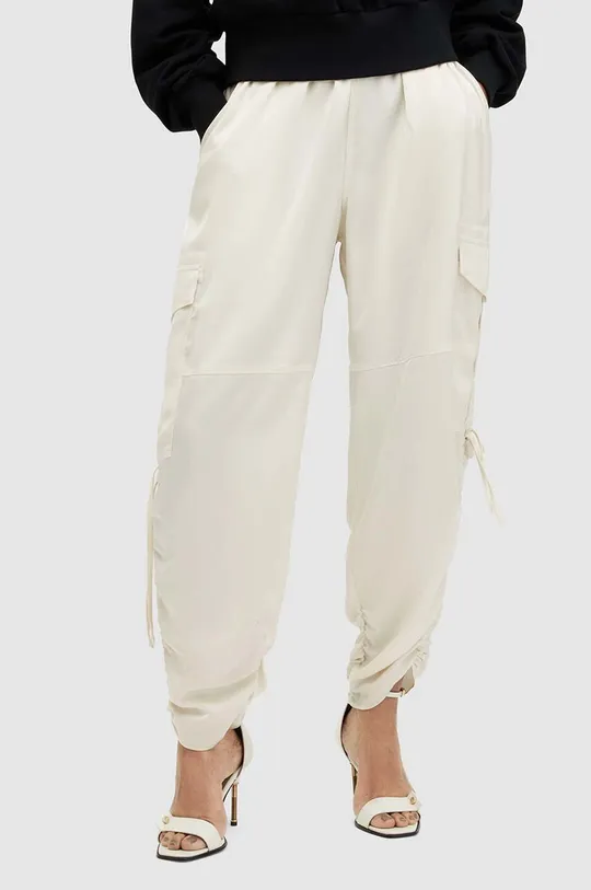 Παντελόνι AllSaints λευκό