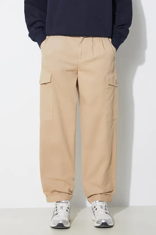 beige Carhartt WIP pantaloni in cotone Collins Pant Donna