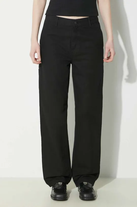 negru Carhartt WIP pantaloni de bumbac Pierce Pant Straight
