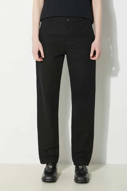 negru Carhartt WIP pantaloni de bumbac Pierce Pant