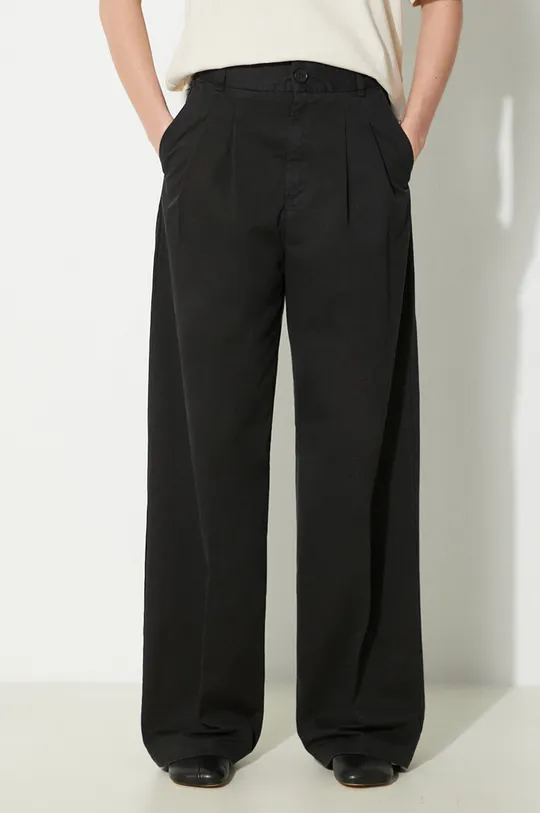 negru Carhartt WIP pantaloni de bumbac Leola Pant De femei