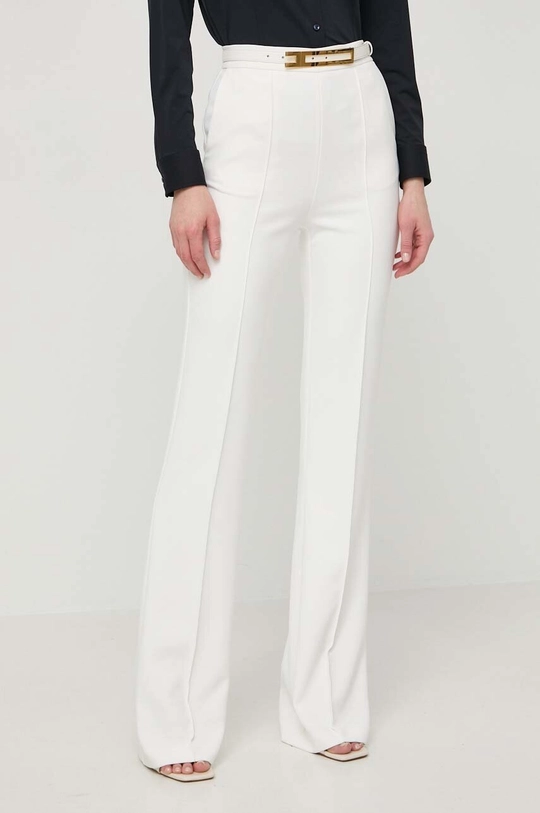 Elisabetta Franchi pantaloni high bej PA03442E2