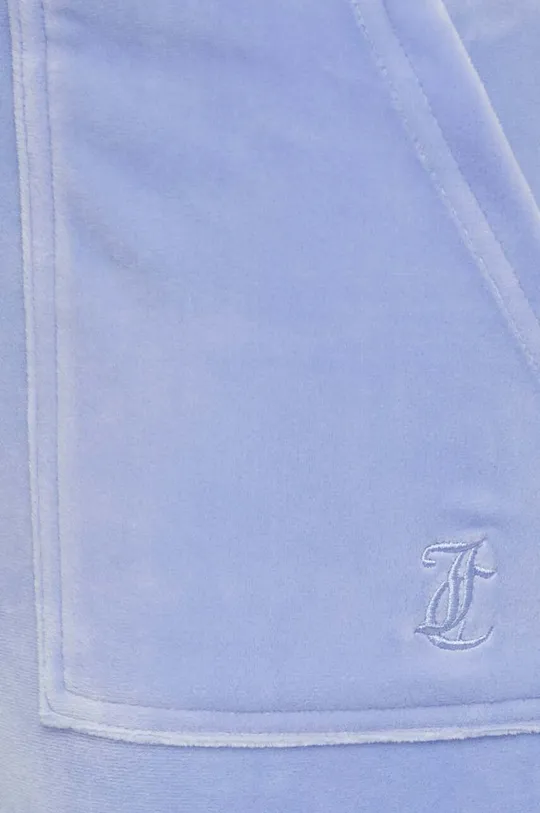 niebieski Juicy Couture spodnie dresowe welurowe