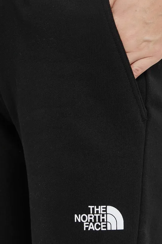 czarny The North Face spodnie dresowe bawełniane