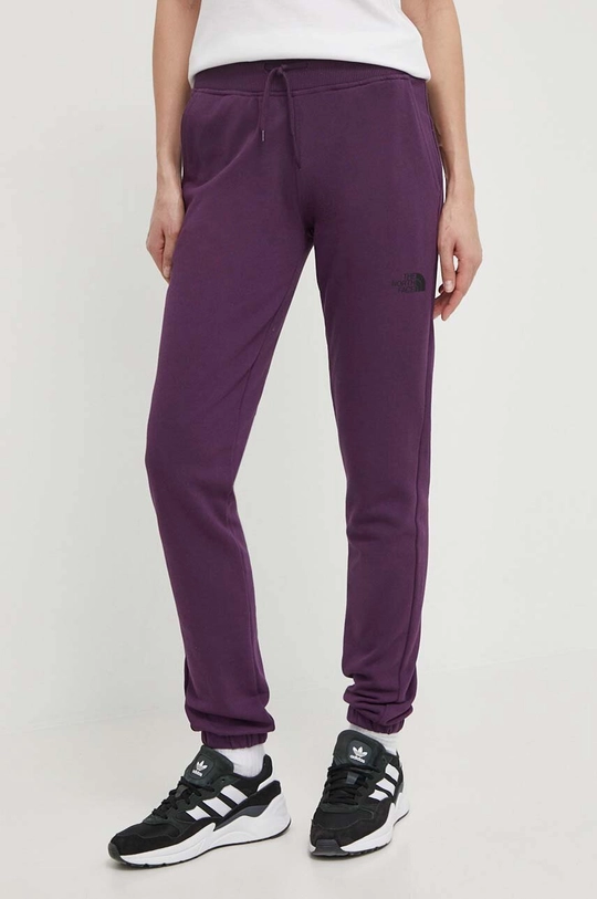 violetto The North Face pantaloni da jogging in cotone Donna