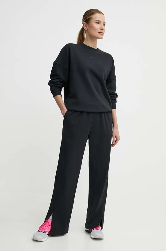 μαύρο Παντελόνι φόρμας Reebok Classic Wardrobe Essentials Γυναικεία