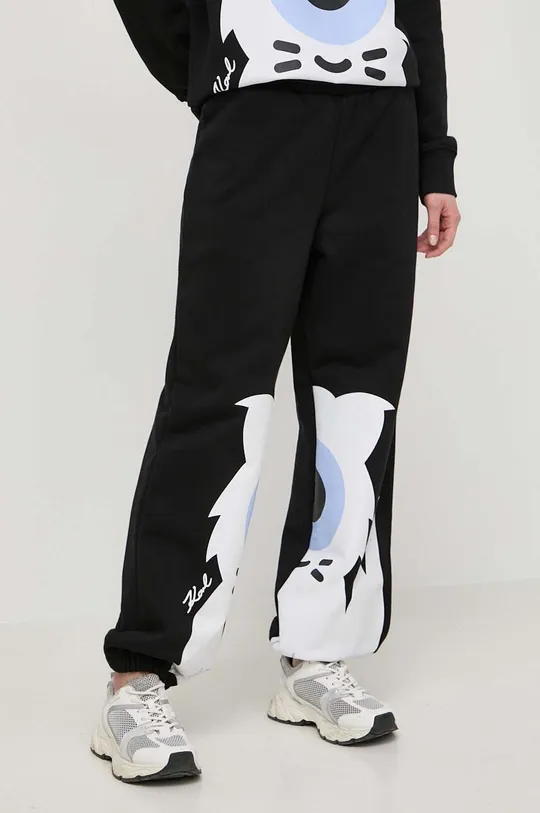чорний Спортивні штани Karl Lagerfeld Жіночий