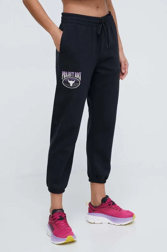 nero Under Armour joggers Project Rock Donna