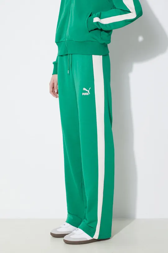 зелен Спортен панталон Puma ICONIC T7