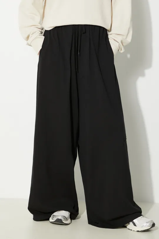 czarny MM6 Maison Margiela spodnie dresowe bawełniane Damski