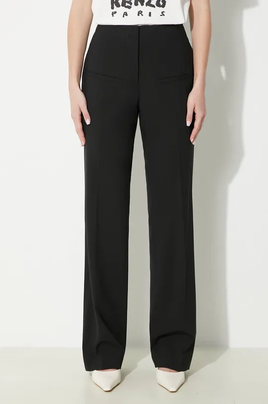 nero JW Anderson pantaloni in lana Front Pocket Straight Trousers