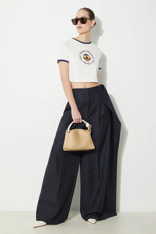 JW Anderson wool trousers Side Panel Trousers navy