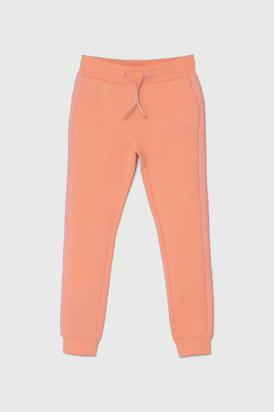 pomarańczowy Guess spodnie dresowe dziecięce Dziewczęcy