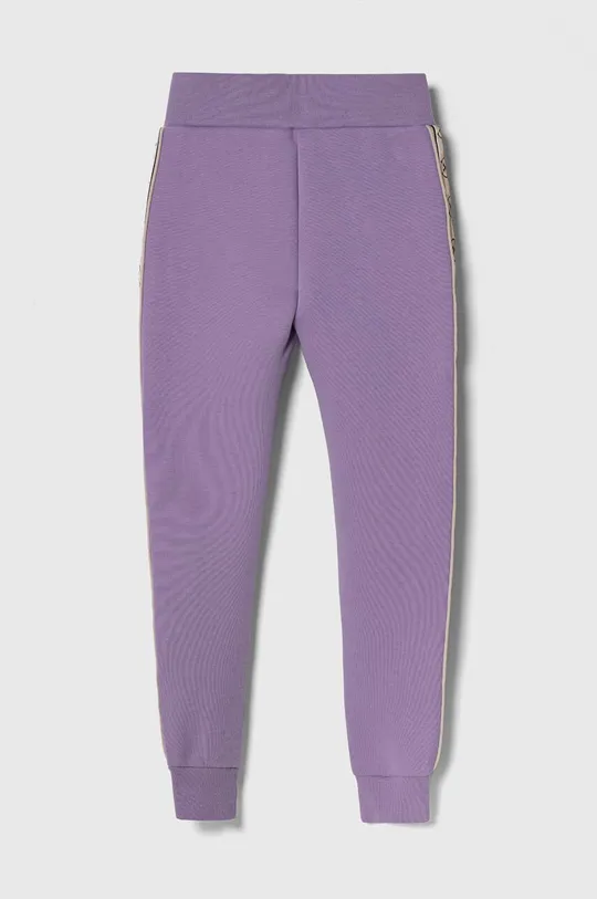 Дитячі спортивні штани Guess фіолетовий