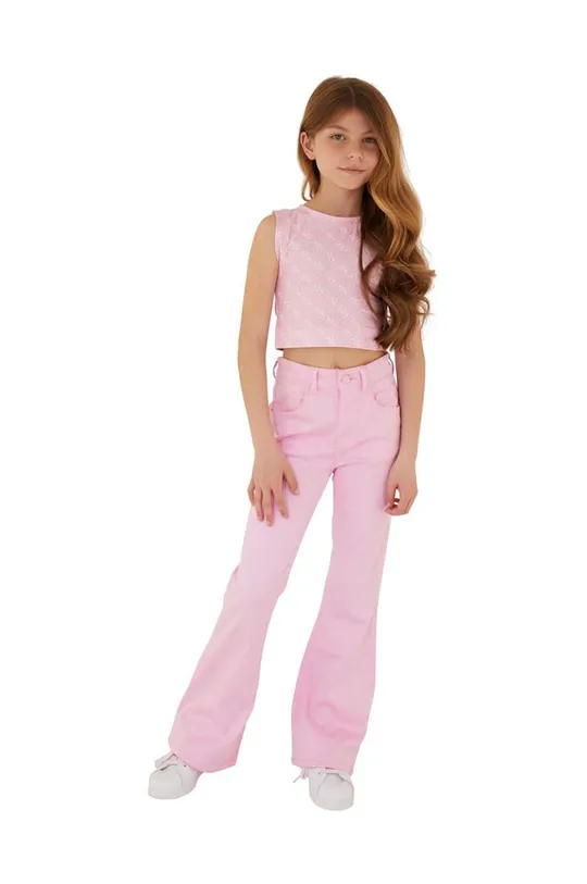 рожевий Дитячі штани Guess Для дівчаток