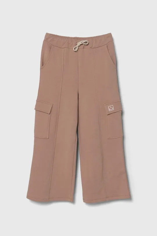 beige United Colors of Benetton pantaloni tuta in cotone bambino/a Ragazze