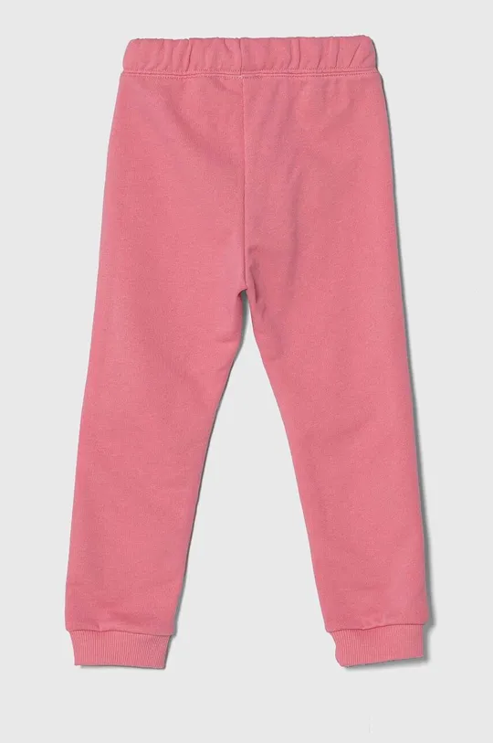 United Colors of Benetton gyerek pamut melegítőnadrág rózsaszín