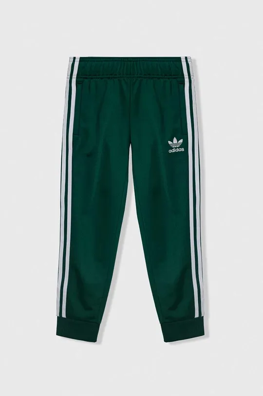 зелений Дитячі спортивні штани adidas Originals Для дівчаток