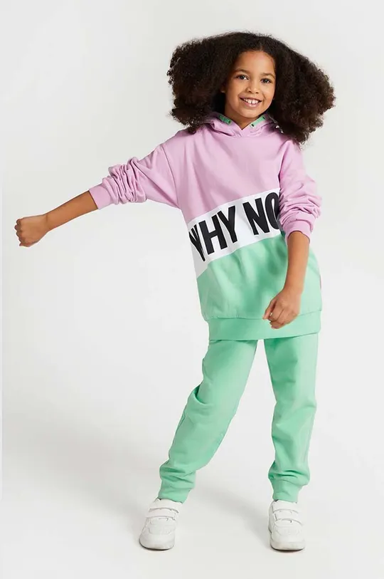 πράσινο Παιδικό βαμβακερό παντελόνι Coccodrillo Για κορίτσια