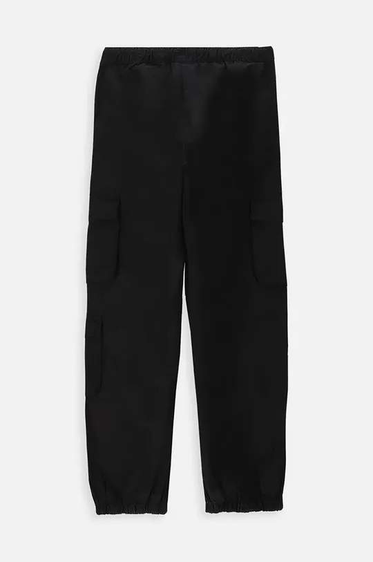 Detské bavlnené nohavice Coccodrillo čierna