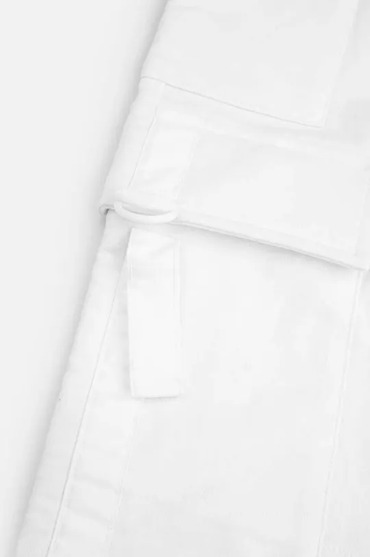 biela Detské bavlnené nohavice Coccodrillo