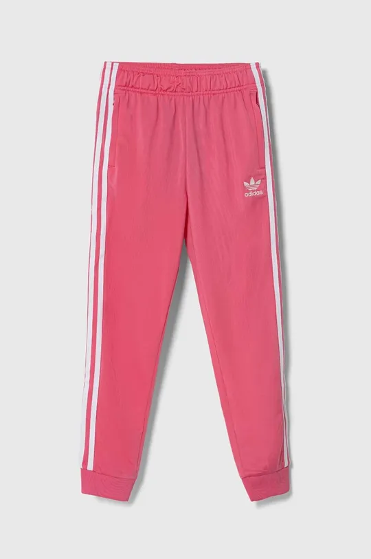 рожевий Дитячі спортивні штани adidas Originals Для дівчаток