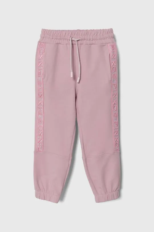 różowy Pinko Up spodnie dresowe dziecięce Dziewczęcy