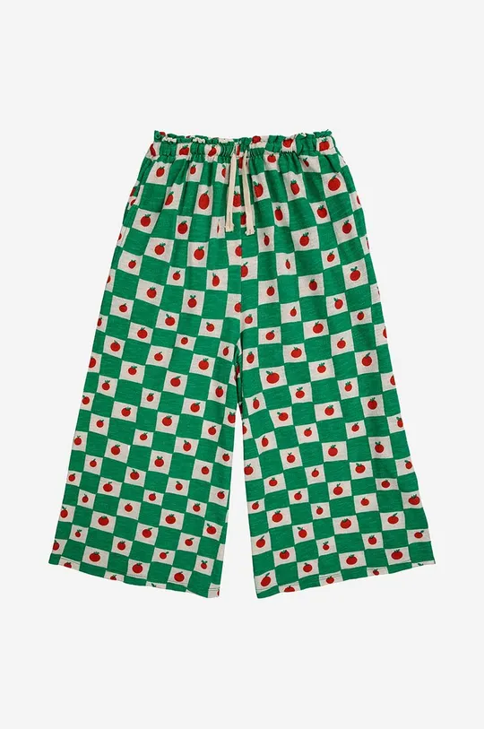 Детские хлопковые брюки Bobo Choses зелёный
