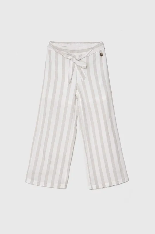 Guess pantaloni con aggiunta di lino bambino/a beige