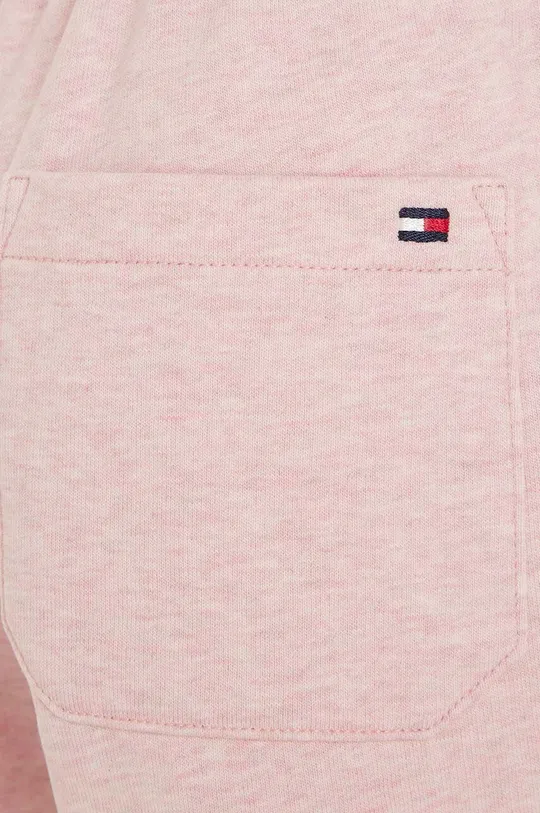różowy Tommy Hilfiger spodnie dresowe bawełniane dziecięce