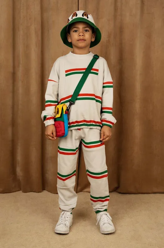 γκρί Παιδικό βαμβακερό παντελόνι Mini Rodini Παιδικά