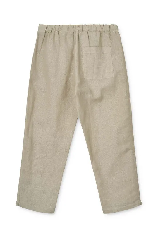 Otroške hlače s primesjo lanu Liewood Orlando Linen Pants bež