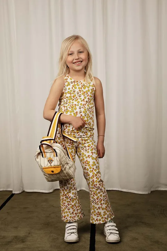 giallo Mini Rodini pantaloni per bambini  Flowers Bambini