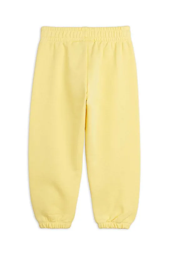 Детские хлопковые штаны Mini Rodini жёлтый