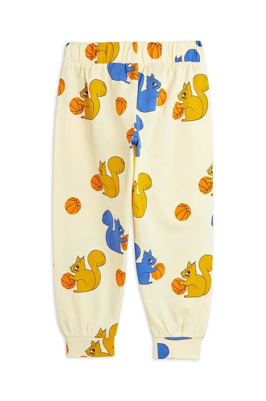 Mini Rodini pantaloni tuta in cotone bambino/a  Squirrels giallo